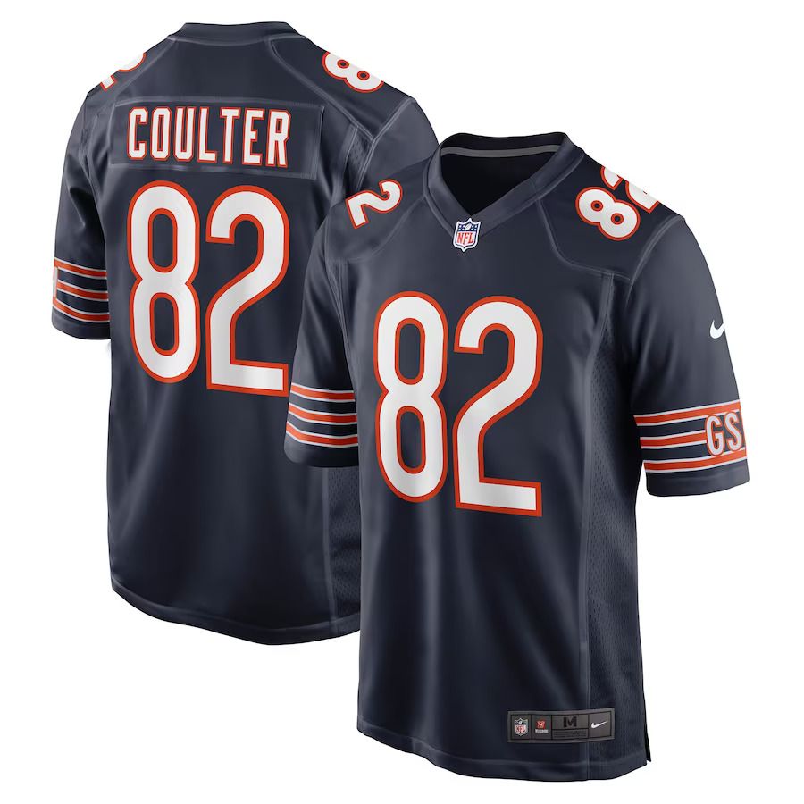 Men Chicago Bears #82 Isaiah Coulter Nike Navy Game NFL Jersey